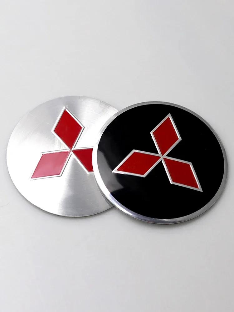 56mm Krytka náboje kola auta Kovové logo Prachotěsná samolepka s logem Pro Mitsubishi Asx Lancer 3 l200 Xpander Pajero 4 Montero V73