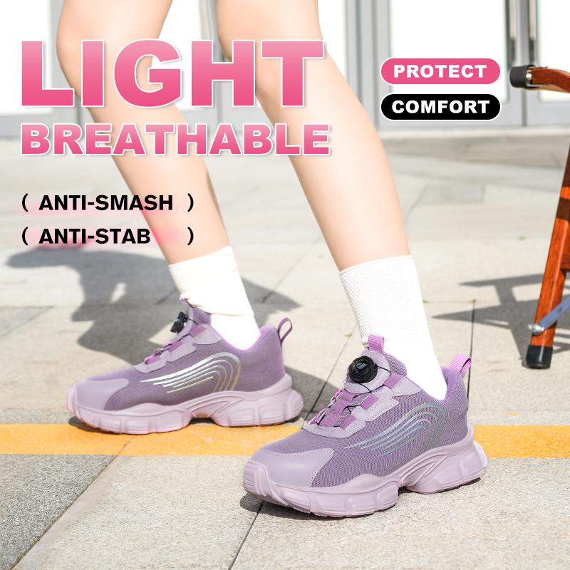 Work Sneakers Steel Toe Shoes Women Safety Shoes Puncture-Proof Work Shoes Boots Indestructible Footwear Security Lightweight