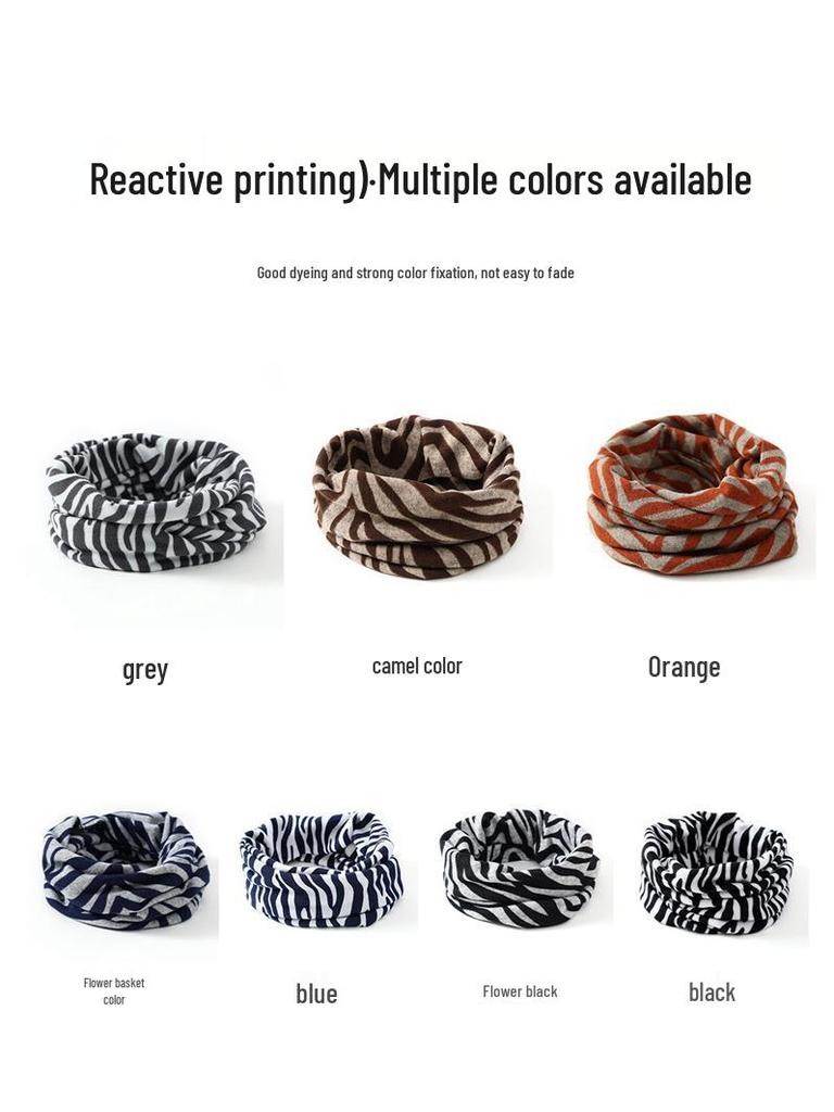 Korean Style Double-Layer Neck Warmer: Unisex Autumn/Winter Scarf & Elastic Headband