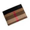 Burberry Portacarte Classico a Quadri in Morbida Pelle e Tela Accessori da Uomo Nero 80840331