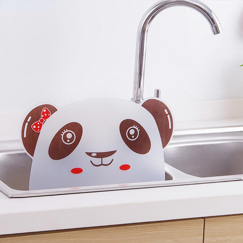 1Pc New Arrival Kitchen Sink Water Splash Guards with Sucker Waterproof Screen for Dish Fruit Vegetable Washing Anti-water Board