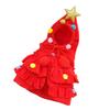 Colorful Pet Cape Santa Tree Costume Puppy Coat Trendy Christmas Dog Cloak