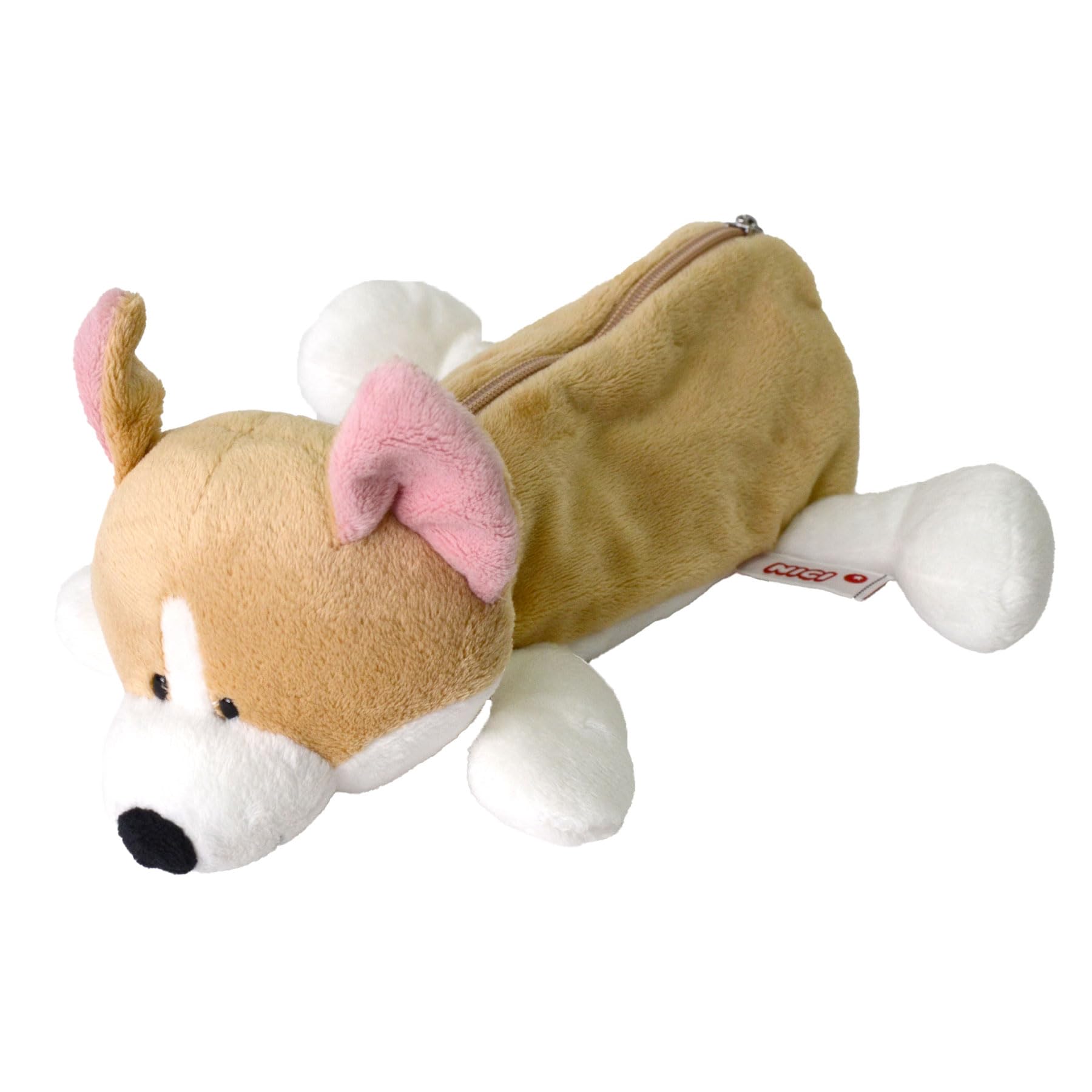 

Ручка-фигурка корги, мягкий пенал, [NICI] [NICI] кошелек, кошелек, животное, бежевый