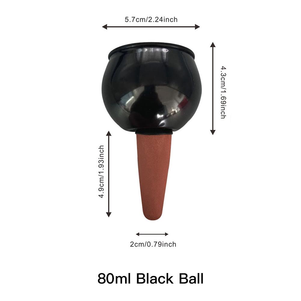 

500 мл Автоматические колбы для полива растений Самополивающиеся шары Система капельного полива Садовые Растения Цветы Шары для полива Устройство 80ml Black Ball