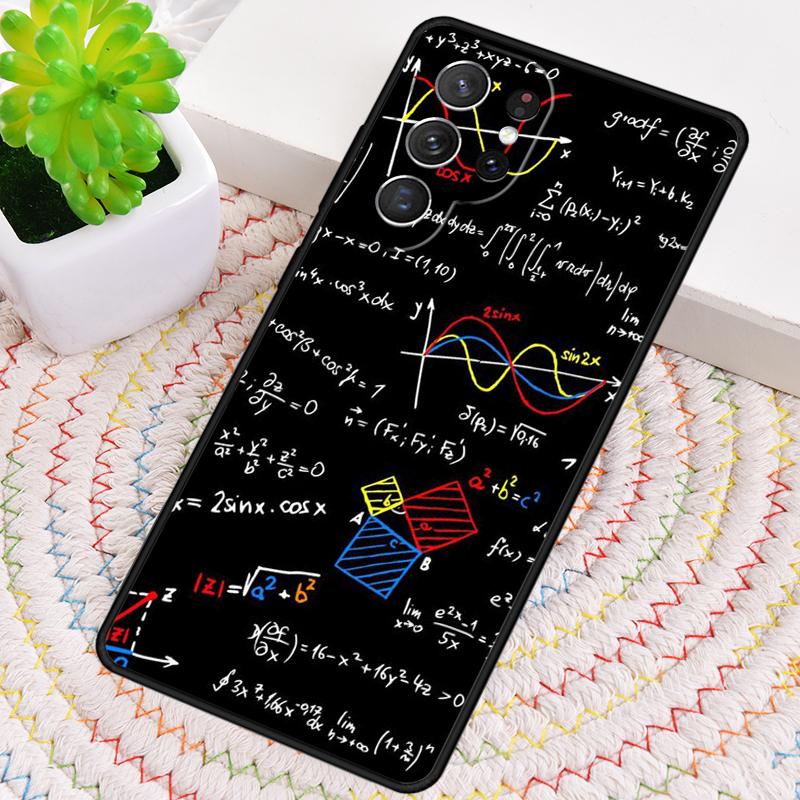 Science Math Physics Formulas Phone Case For Samsung Galaxy note 10 pro S26 S25 S24 S23 S22 Ultra Plus S21 FE S20 Cover