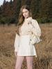 Lenina Velo Pleats Mini Skirt_White