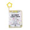 My First Photo Album with Safe Mirror Compact Soft Cloth Toddlers Family Photo Book for 17 4x6 Inch Photos