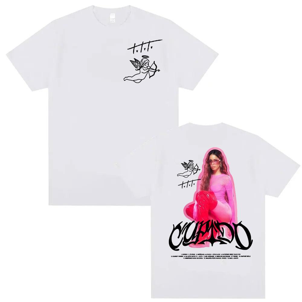 Singer Tini Stoessel Cupido Album Graphic Tshirts Men Women Clothing Fashion Summer Oversized T Shirt Tops 100 Cotton T Shirts