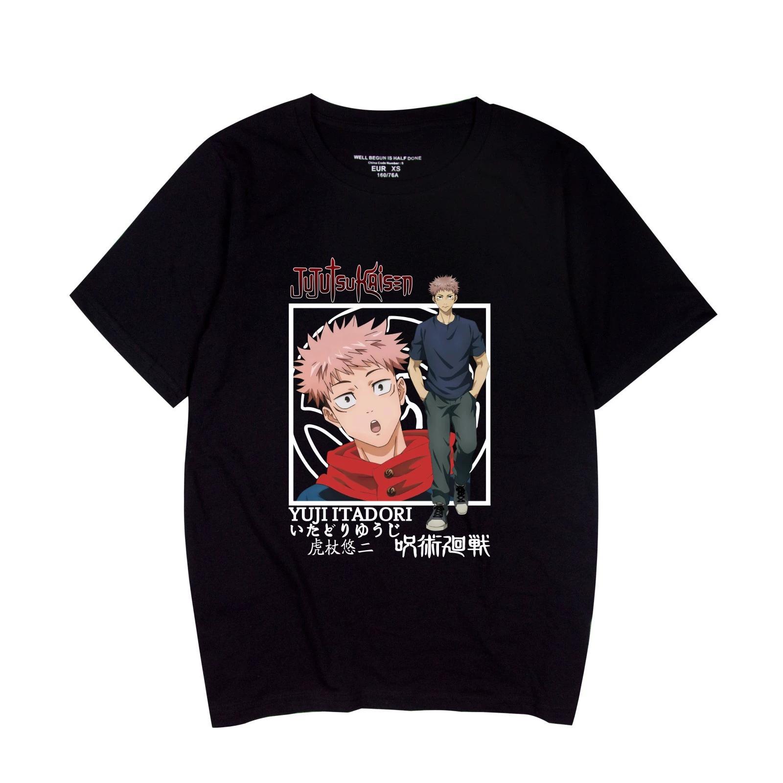 

HOT Fashion Jujutsu Kaisen T Shirt Women/Men s Casual Anime Printed Short Sleeve Cosplay T-shirts XS