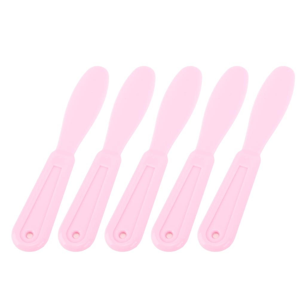 5PCS Plaster Spatula Plastic Ergonomic Design Easy to Clean Wear Resistant Mixing Stirring Spatula