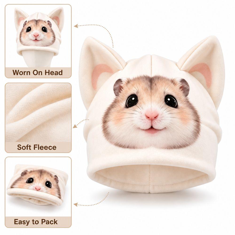Soft Animal Beanie Hat Animal Ear Cartoon Beanie New Ear Beanie Hat Women