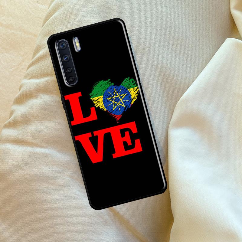 Cool Ethiopia Flag Case For Oppo A98 A78 A18 A38 A58 A5 A6 Pro A54 A74 A94 A17 A57 A80 A60 A40 A96 A76 A16 A15