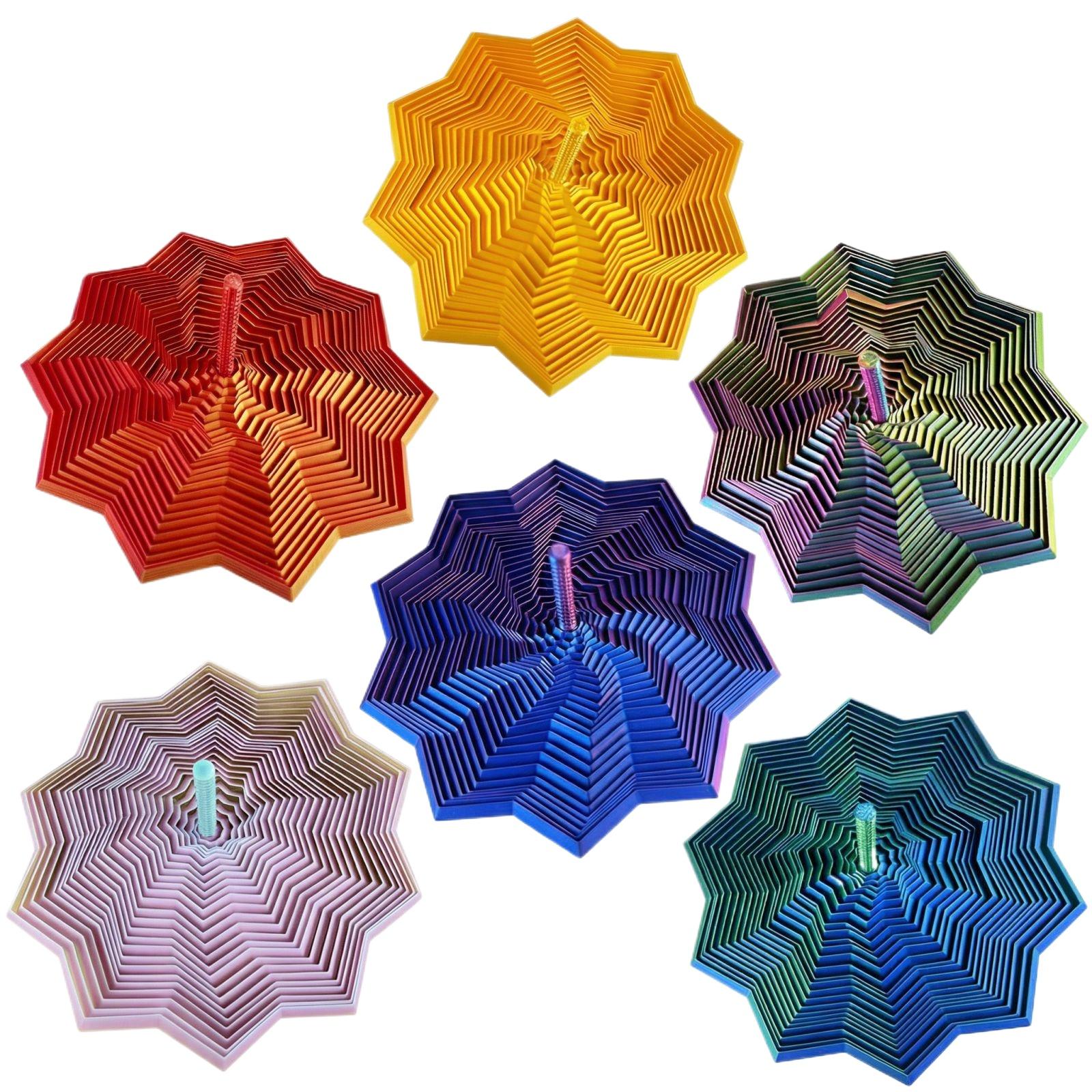 

3D Printing Hexagonal Sensory Stress Relief Star, A Stress Relieving Toy And An Educational Toy. One Size