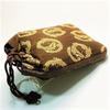 Maruzen Drawstring Bag with Gusset, Shingen Bag, Maruryu Design, Made in Japan, Brown, Approx. 28 x 20 x 4 cm