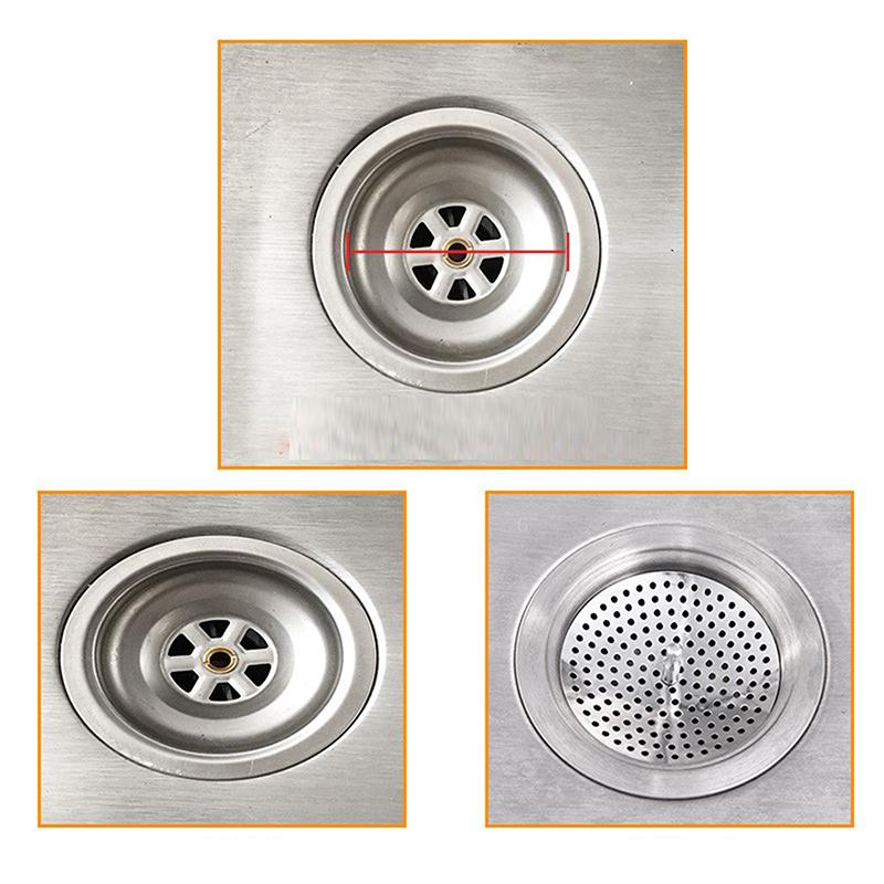 Kitchen Sink Strainer Stopper Stainless Steel Replacement Drain Filter Bathtub Hair Catcher Waste Hole Trap Bathroom Accessories