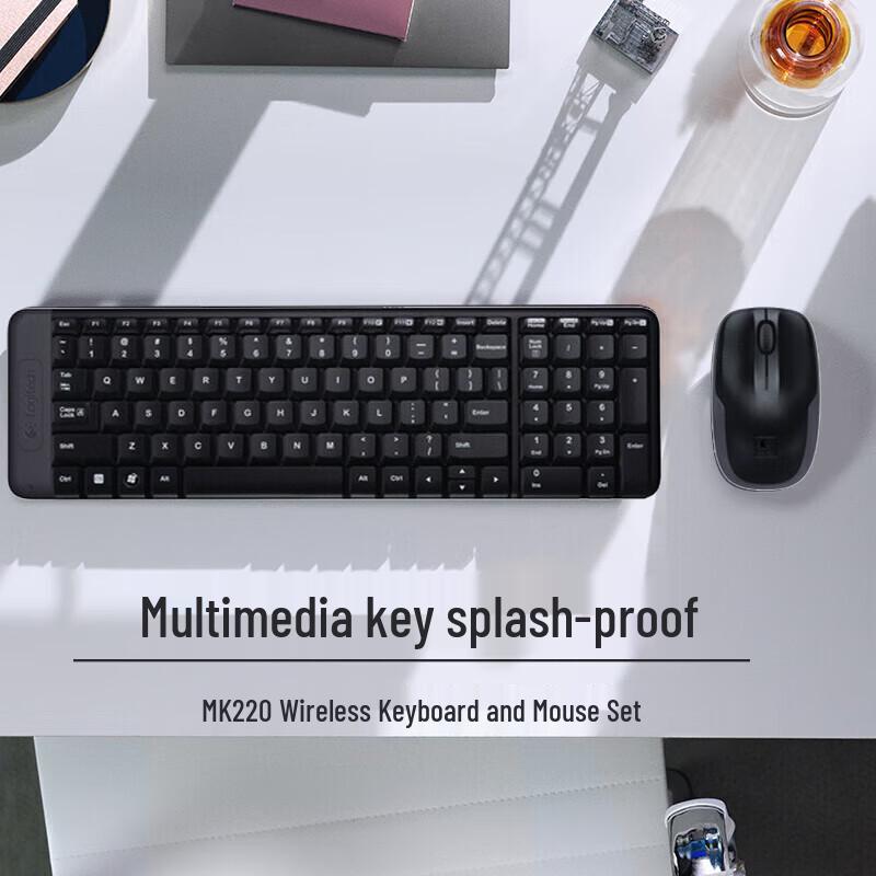 

Logitech MK220 Wireless Keyboard and Mouse Combo