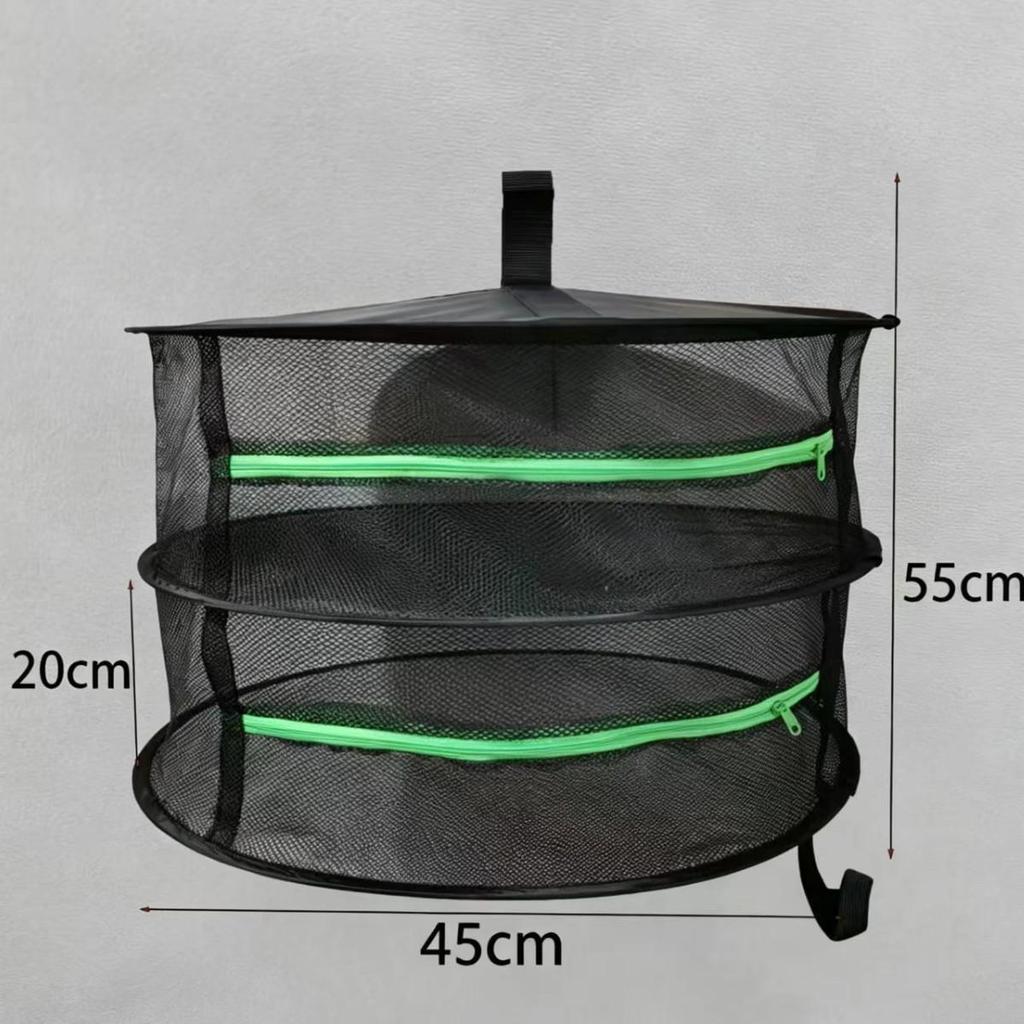 2026 Multi-Layer Gardening Herb Drying Basket: Enclosed Hanging Net