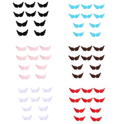 10 Paar Engelsflügel Haarspangen für Mädchen Cartoon Kopfschmuck Haarteile Schwarze Legierung Haaraccessoires für stilvolle Outfits