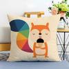Minimalist Clean Simple Nordic Modern Anime Cushion Cover Washable Linen Pillowcase Soft  for Sofa Bed Cozy Home Room Decor