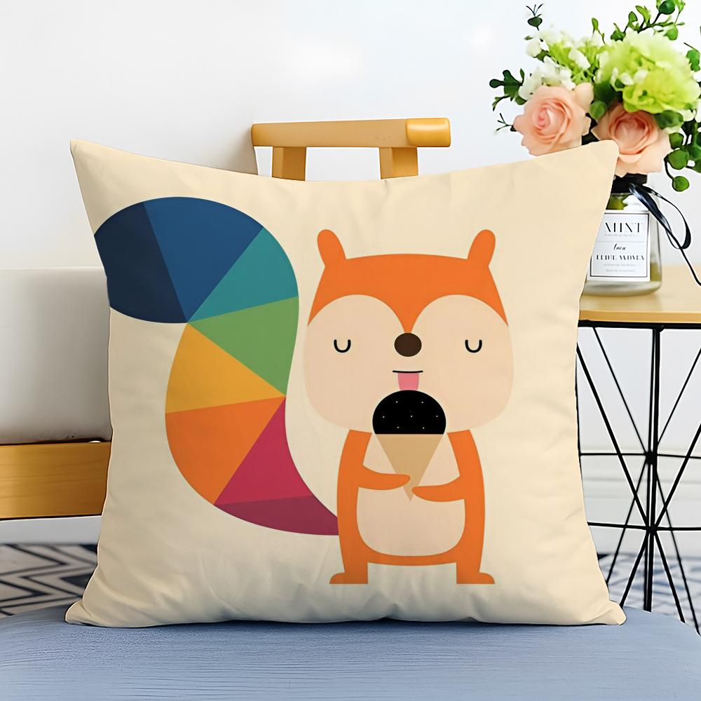 Minimalist Clean Simple Nordic Modern Anime Cushion Cover Washable Linen Pillowcase Soft for Sofa Bed Cozy Home Room Decor