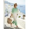 1116 Spring and Summer Bohemian Ink Painting Printing Two-piece Set Female Loose Casual Seaside Vacation Ladies Set
