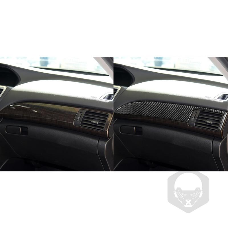 Real Carbon Fiber Car Accessories Center Console Panel Modified Cover Soft Sticker For Honda Accord 9th Gen 2014 2015 2016 2017