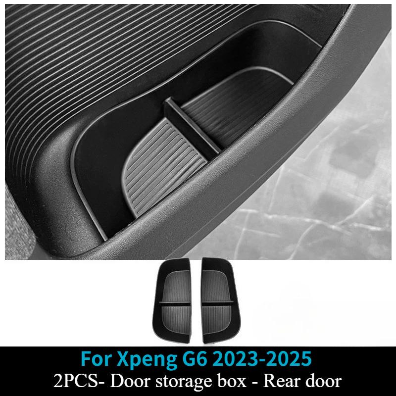 For Xpeng G6 2024 2025 Under Seat Storage Box Car Accessories Drawer Type Organizer Storage Front Seat Lower Box Case Parts