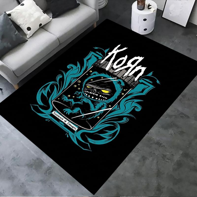 Korn Carpet Rug for Living Room Bedroom Home Sofa Decoration,Kids play Non-slip Floor Mat