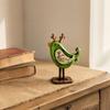 Long Legs Bird Figurine Ornament 2D Flat Holiday Tabletop Decor Christmas Bird Statue  Christmas