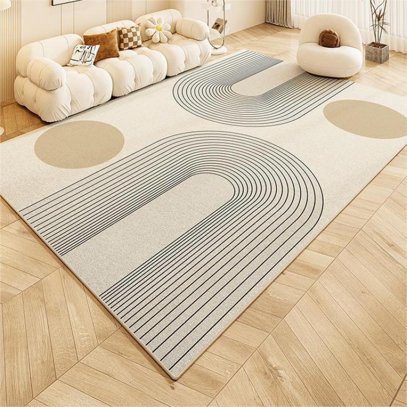 Modern Minimalist Abstract Print Area Rug Living Room Non-Slip Washable Floor Mat Bedroom Bedside Carpet