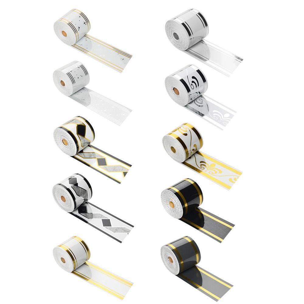 Thickening Foam Self-Adhesive Skirting Board Self-Adhesive Design PVC Material Waterproof Baseboard Marble Pattern