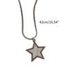 Pendant Necklace Y2k Neck Jewelry Star Pendant Choker Chain Choker Chain Necklaces Alloy Material Birthday Gift for Girl