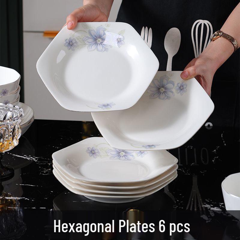 OIMG Cloud Dream Orchid Ceramic Bowls Set