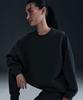 NIKE 24.7 Impossible Soft Dry Fit Oversized Crew Neck Top W - Black:Dark Smoke Grey / Hq8194-010