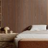 Wood Slat Acoustic Panels 7.9 X 94.5 Inch for Modern Wall Decor Walnut