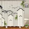 3d Shower Curtain Japanese Style Landscape Waterproof Bathroom Curtain With Hooks Home Decoration Washable Polyester Bath Screen