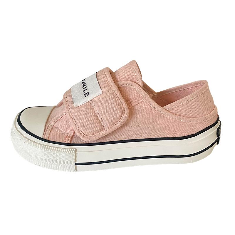 GD26 Velcro Thick-soled Two Wear Canvas Shoes Women's Shoes Thick Baseplate Shoes Summer Thin One Pedal Lazy Little White Shoes