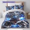 Gundam Chibi Cute Pose Bedding Set Anime Duvet Cover Polyester Soft Comforter Bedroom Set -QJY