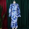 Plus Size Women's Dress Spring and Autumn Fashion Half-high Neck Long-sleeved OL Hip Pencil Dresses