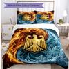Germany Football Printed Bedding 3 Piece Set Cozy Breathable Bed Cover Set As Housewarming Holiday Gift