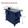 Dual-Use Gas and Coal Energy-Saving Indoor Stove with Oven - Smokeless, Multi-functional for Rural Heating.
