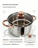 12-Piece Stainless Steel Cookware Set: Thickened Stockpot, Non-stick Frying Pan, Hot Pot, and Special Pot