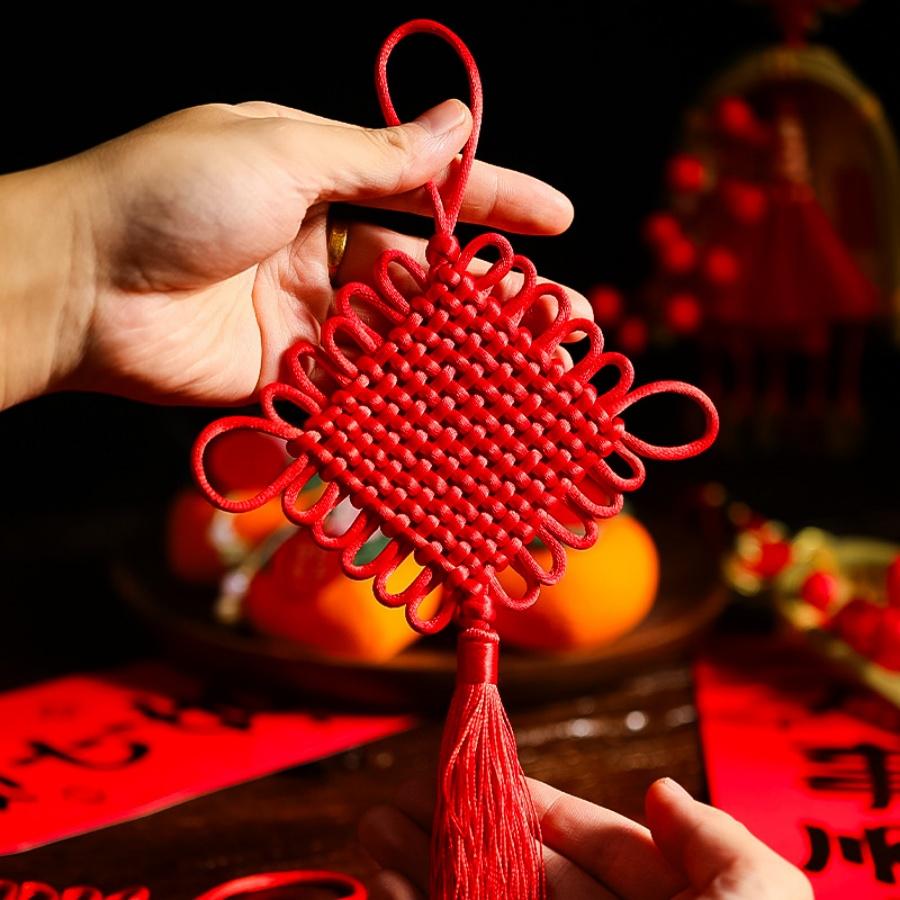1pc 2026 Year of the Horse Spring Festival Chinese Knot Chinese New Year Pendant Store Home Holiday Party Decoration Gift