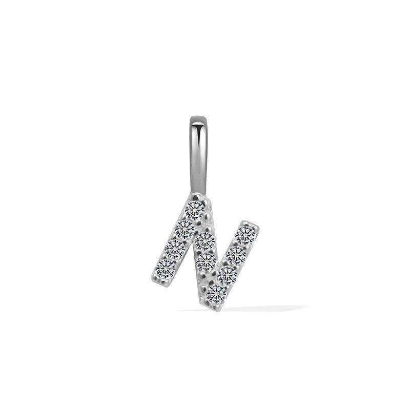 Minimalist Rhinestone Letter Pendant 26 Alphabet Charms For DIY Necklace Bracelet Personalized Jewelry Accessory