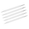 5Pcs Double End Acrylic Rod Round Head Clay Indentation Pen   Sculpting Dotting Tool (Black)