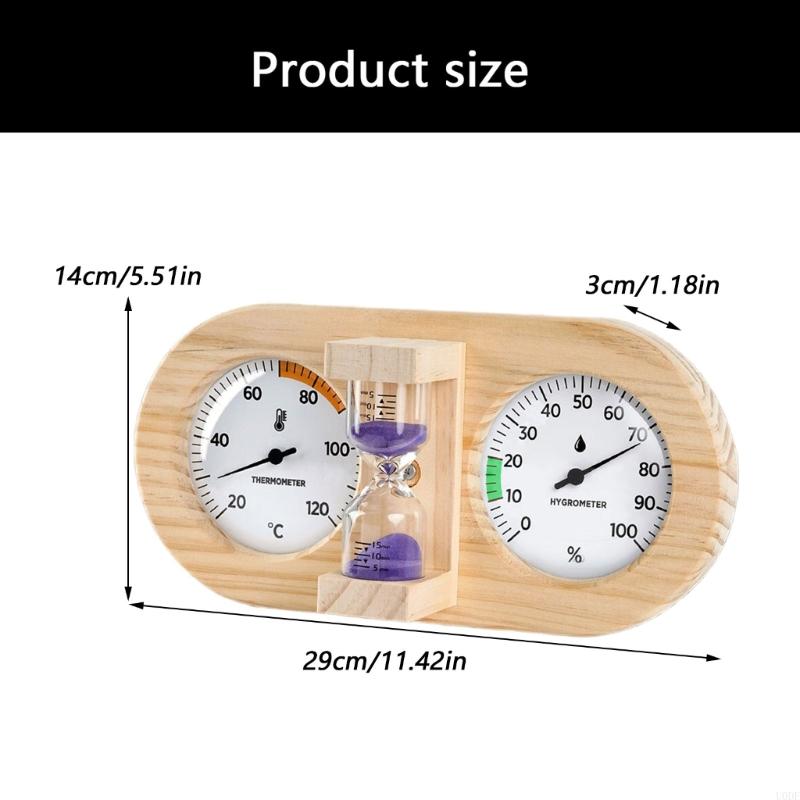 Waterproof Wall Mounted Temperature Humidity Meter for Sauna Room Steam Room