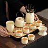 Premium Ceramic Kung Fu Tea Set with Drainage