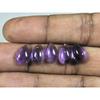 8X12MM Natural Amethst Ring Size Pear Cabochon Loose Gemstone 5Pcs Lot 15Cts A-468