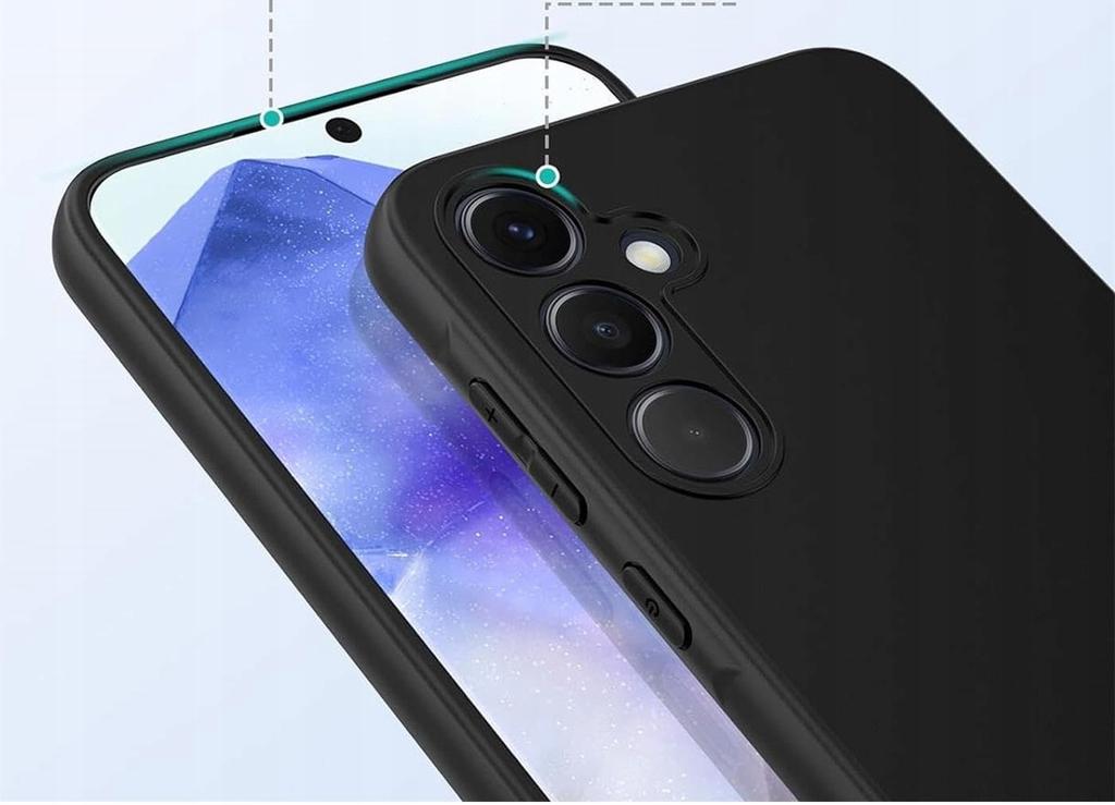 CASE for Samsung Galaxy A32 5G MATT CASE MATT SLIM BACK BLACK + GLASS