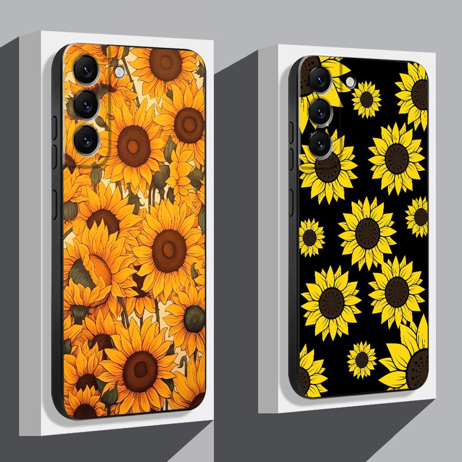 Case for Xiaomi Redmi Note 11 12 Pro 7 8 10 10S 9S 13 Pro Plus 14 11s 12s 9 Funda Phone Cover Sunflower